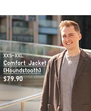 PDP10 - MEN COMFORT JACKET HOUNDSTOOTH