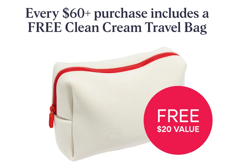 Free Cream Travel Bag