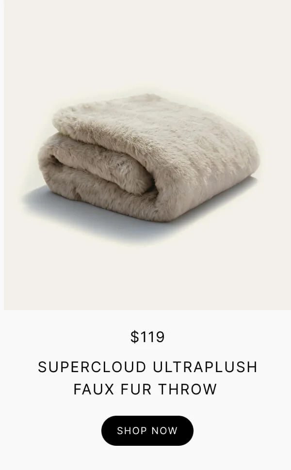 Supercloud Ultraplush Faux Fur Throw
