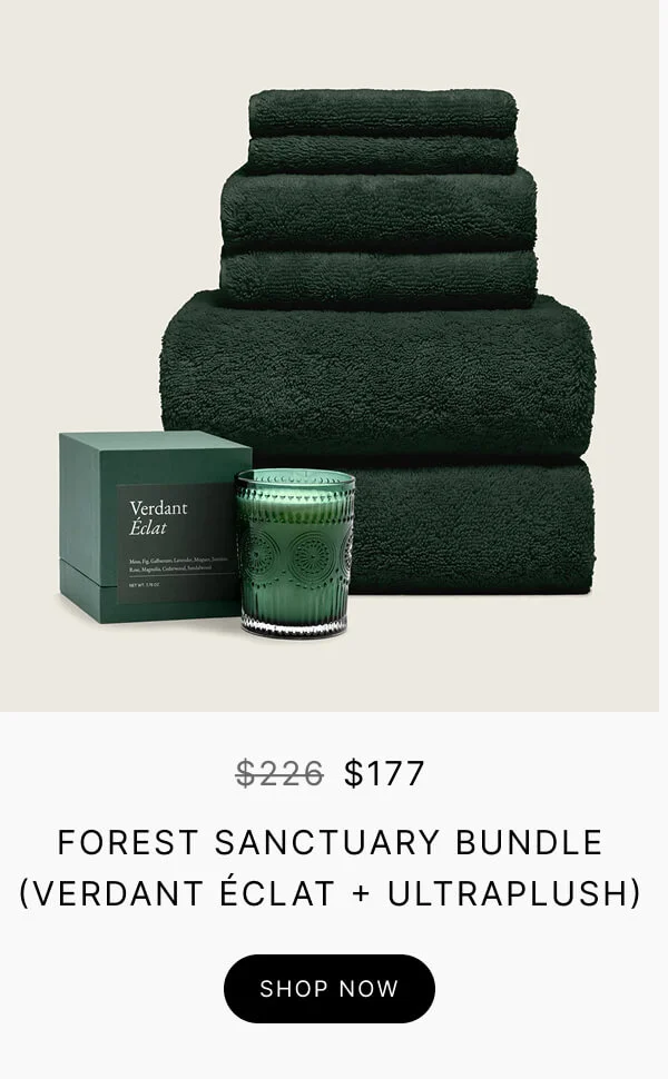 Forest Sanctuary Bundle (Verdant Eclat Candle + Ultraplush)