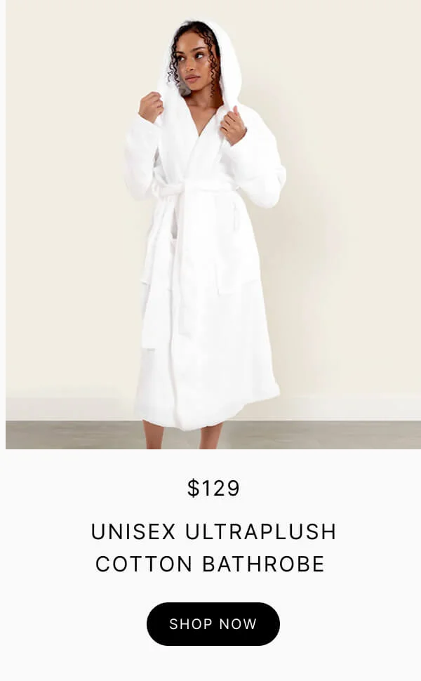 Unisex ultraplush cotton bathrobe