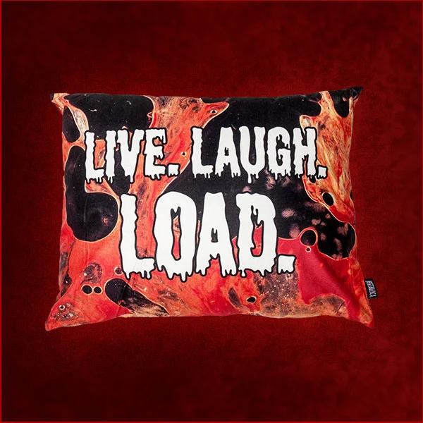 Live, Laugh, Load Pillow