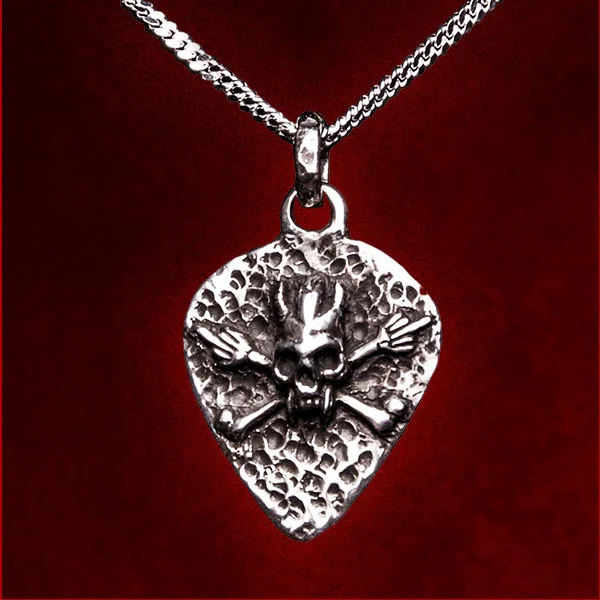 Scary Guy Guitar Pick Necklace