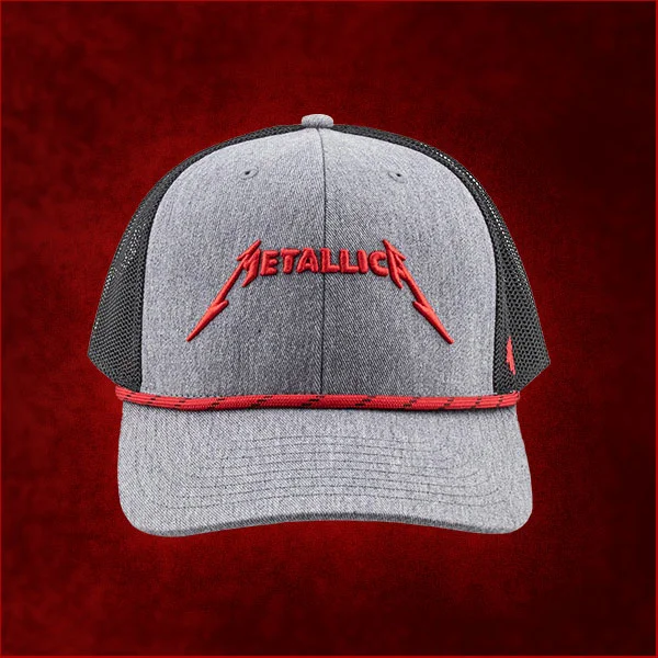 Red Logo Rope Trucker Hat