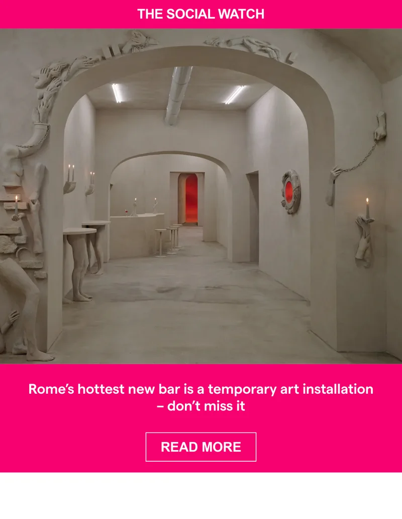 Rome’s hottest new bar is a temporary art installation – don’t miss it