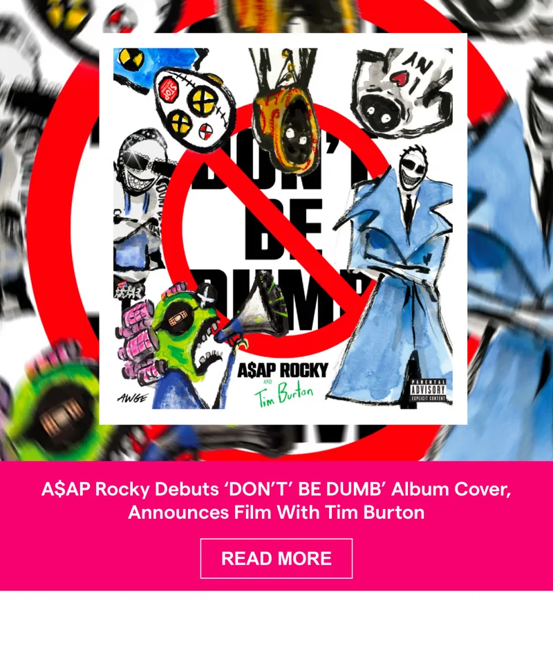 A$AP Rocky Debuts ‘DON’T’ BE DUMB’ Album Cover, Announces Film With Tim Burton