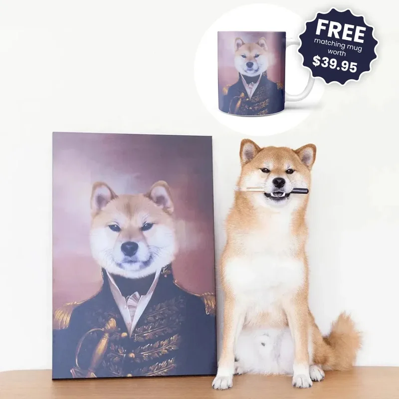 Image of The General - Custom Pet Canvas
