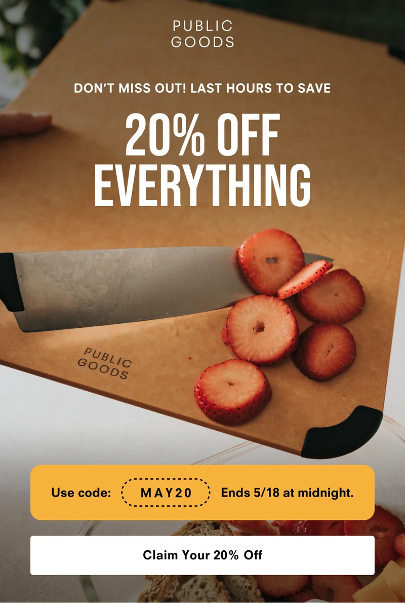 20% off everything