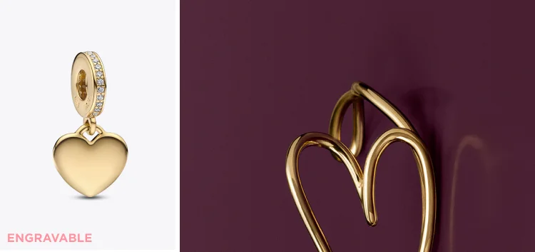 Engravable Heart Tag Dangle Charm