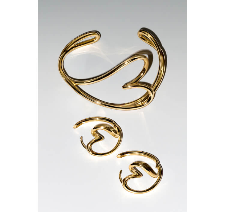 PANDORA ESSENCE bangle and earrings