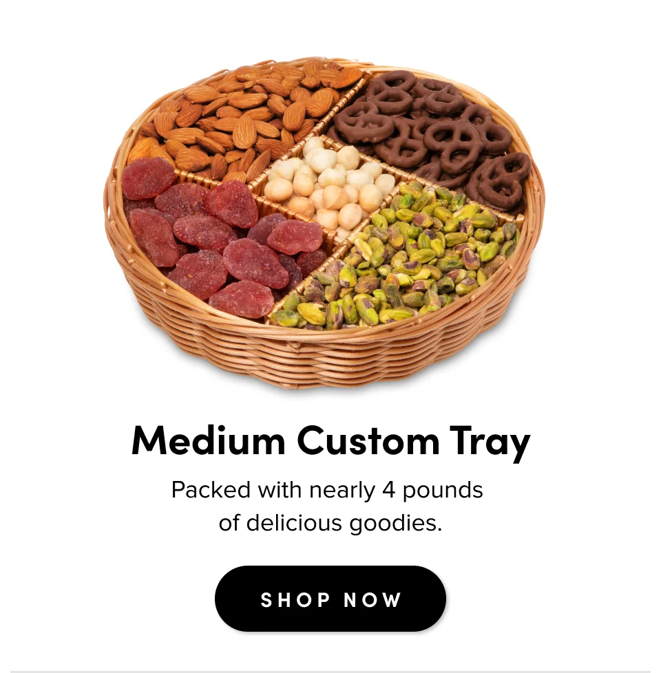 Medium Custom Tray Packed with nearly 4 pounds  of delicious goodies. SHOP NOW