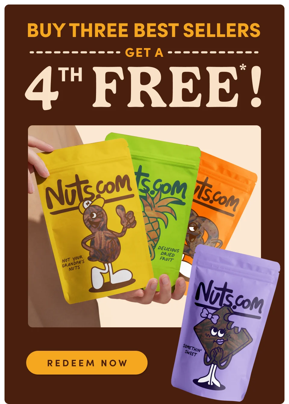 Buy three best sellers get a 4th free*!