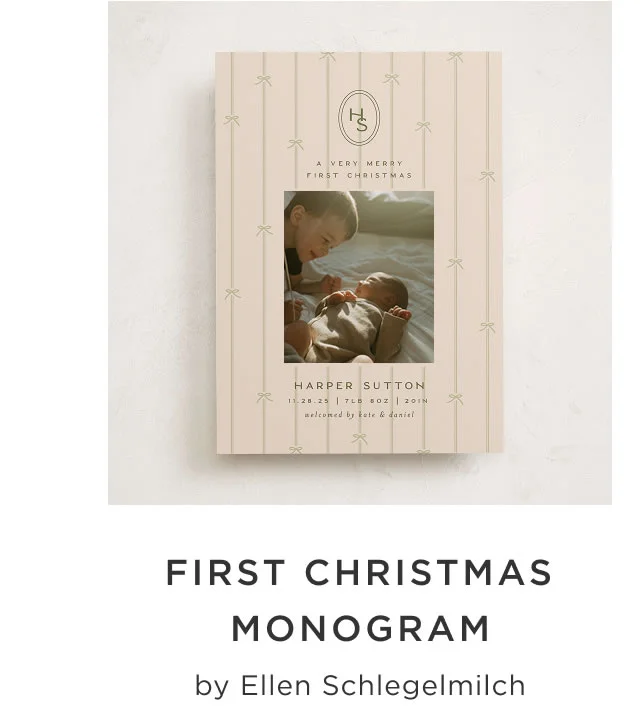 First Christmas Monogram