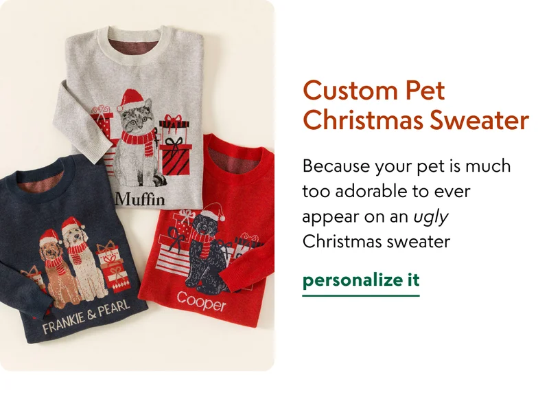 Custom Pet Christmas Sweater