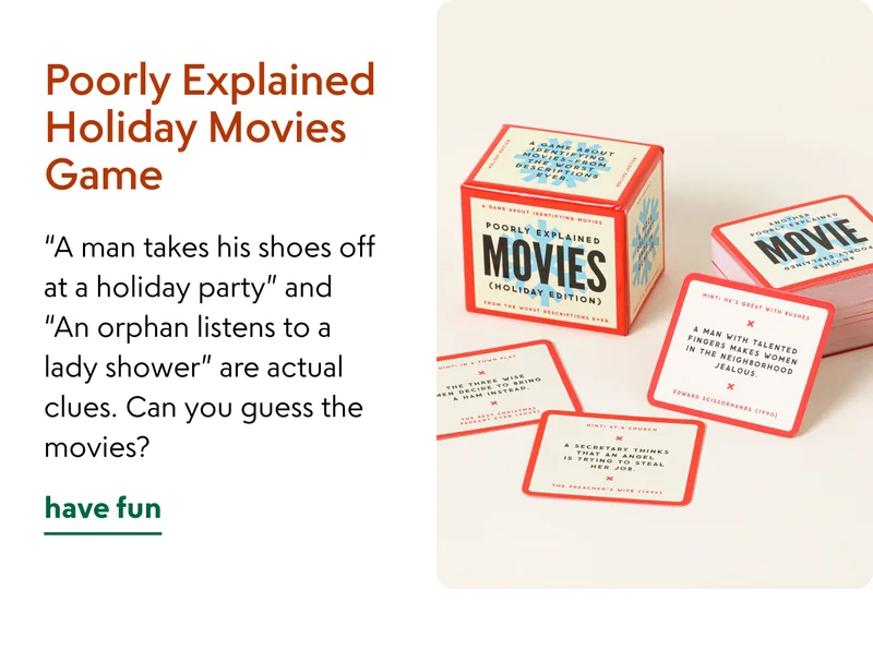 Poorly Explained Holiday Movies Game
