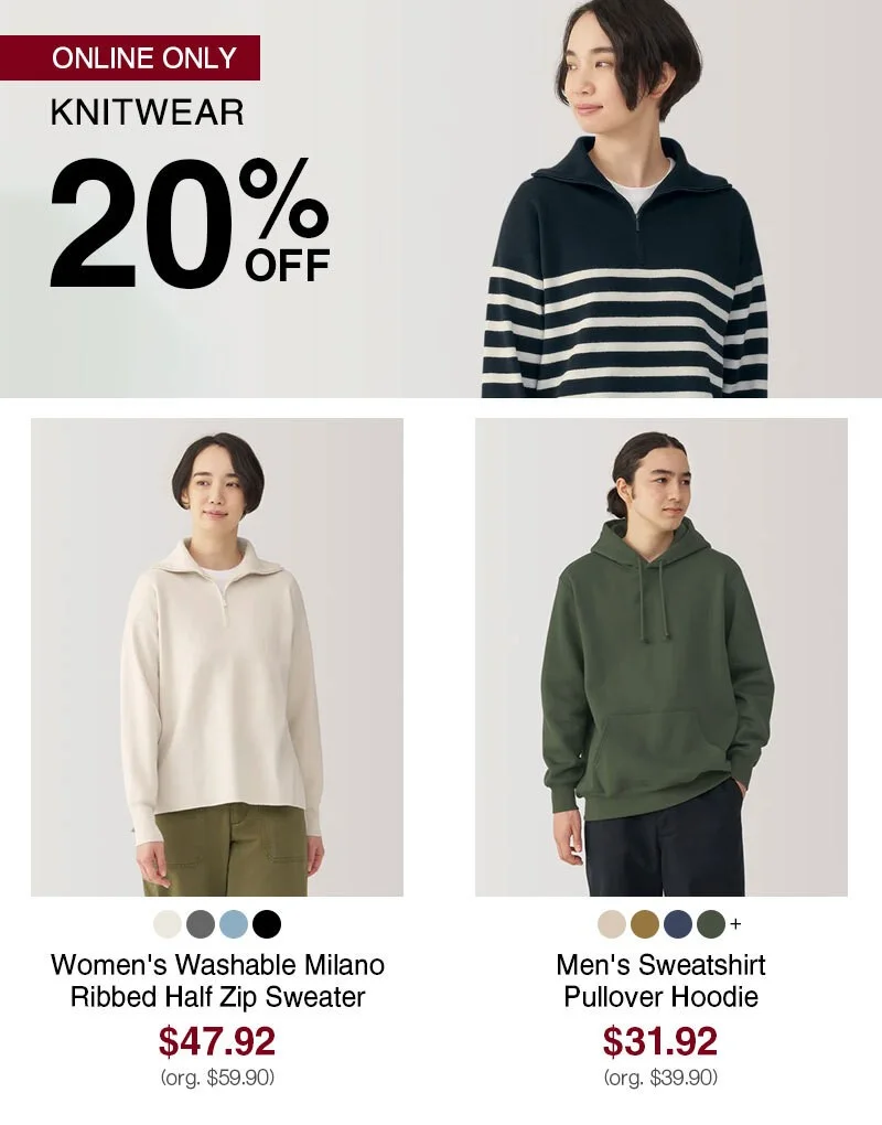 Shop 20% Off Knitwear Online Only!