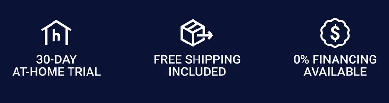 30-day at-home trial. Free shipping included. 0% financing available.