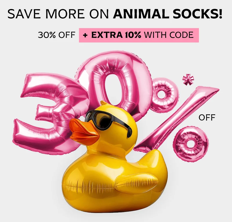 30% off Animal Socks
