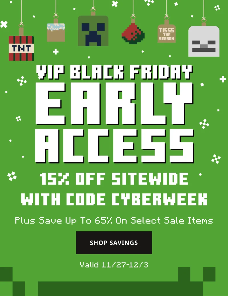 Save with code CYBERWEEK on bestsellers