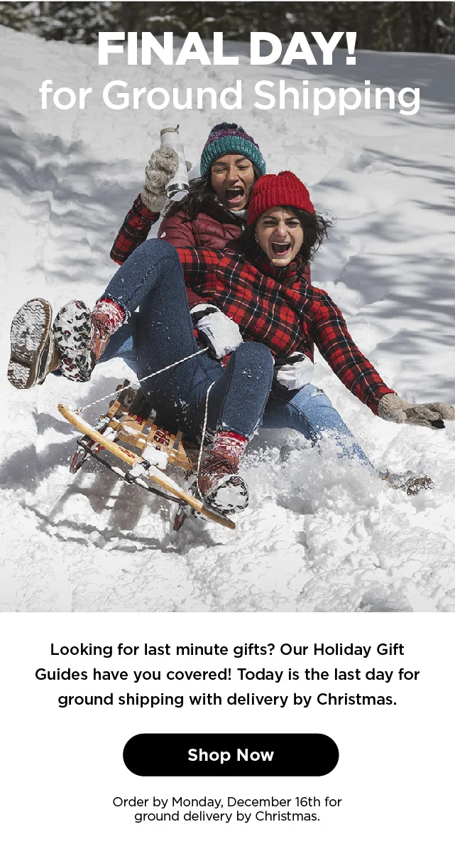 Last Day for Ground Delivery