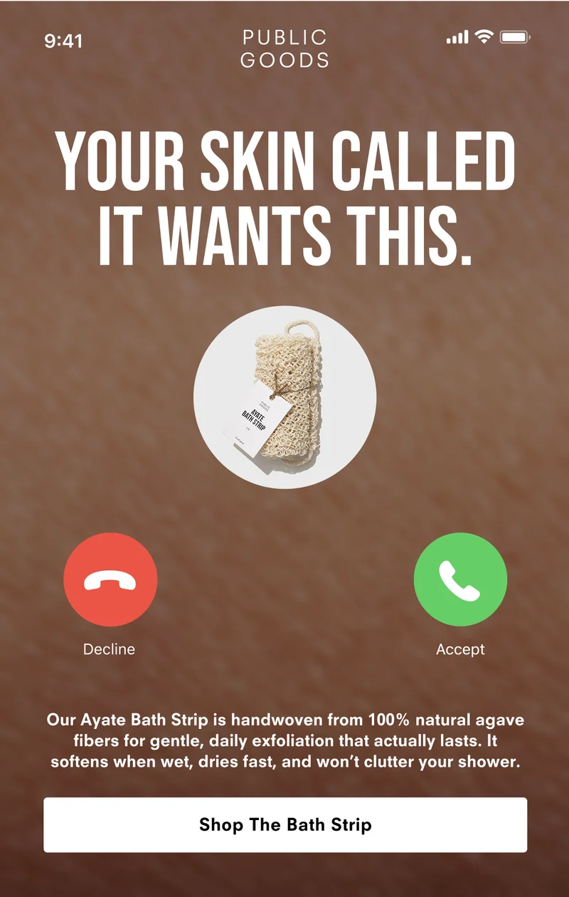 Your Skin Called it wants this.