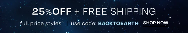 25% Off Select Full-Priced Styles + Free Shipping