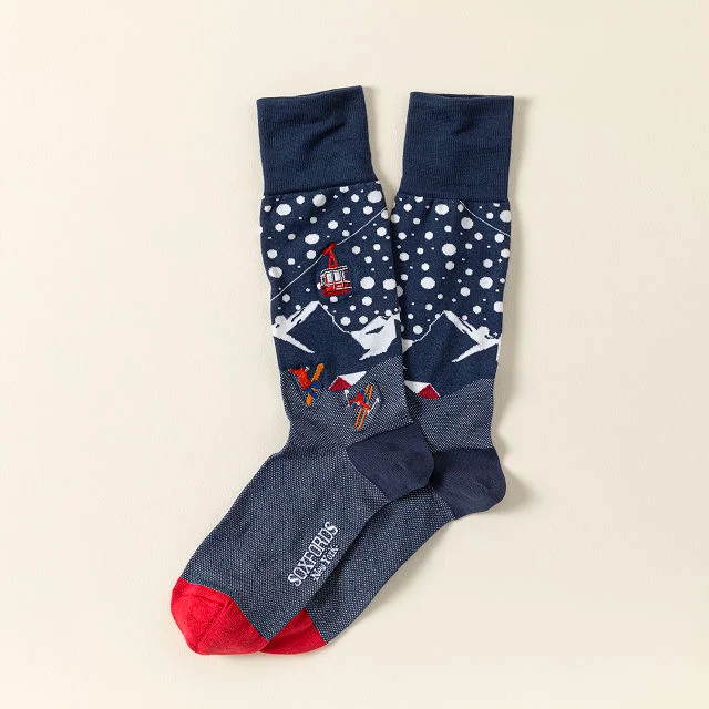 Ski Bum Embroidered Socks