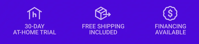 30-day at-home trial. Free shipping included. Financing available.
