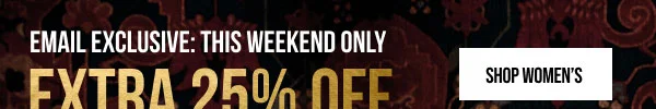 Extra 25% off Shop Women's