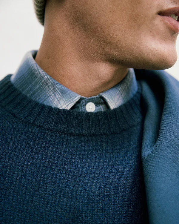Image | Brushed Flannel Shirt | Blue Ombre Plaid