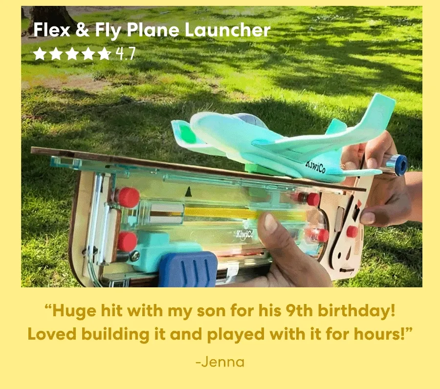 Flex & Fly Plane Launcher: bend, launch, and glide into the physics of flight!