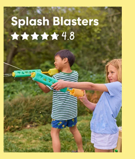 Splash Blasters: have a blast - with two piston-powered splash blasters you build yourself!