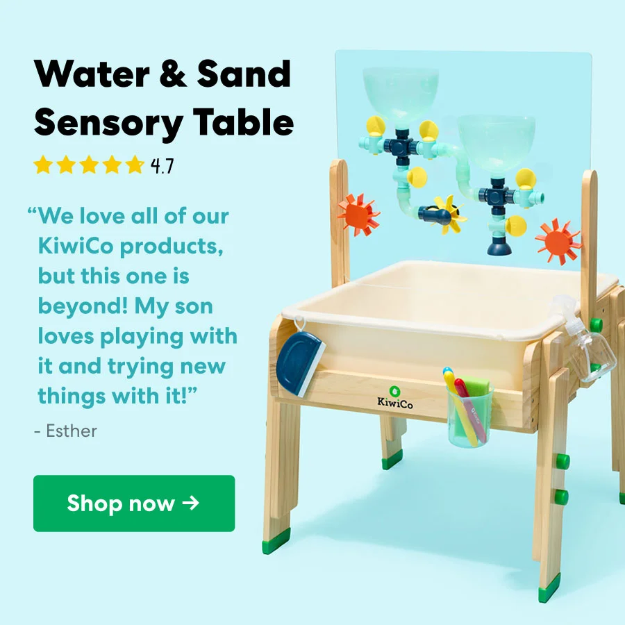 Water & Sand Sensory Table: create custom water features with the pipe set, explore art with the paint crayons, or dig into a sand bin. Shop now.