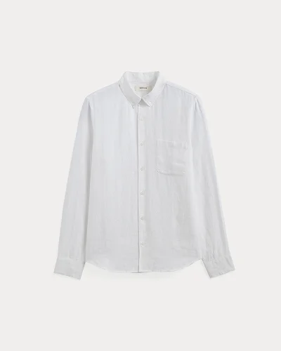 Image | The Classic Shirt in Linen | White