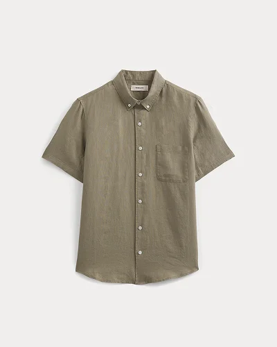Image | The Classic Short-Sleeve Shirt in Linen | Overland