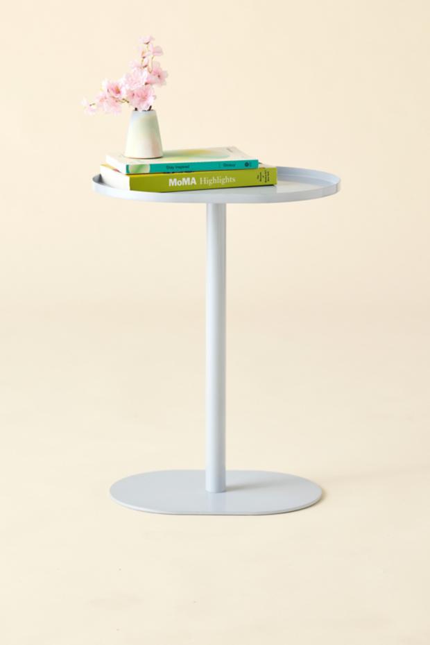 Oval Metal Side Table