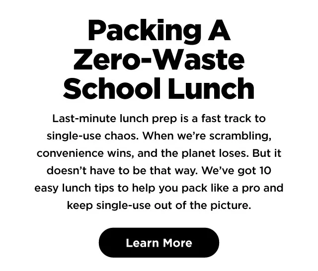 Packing a Zero-Waste School Lunch