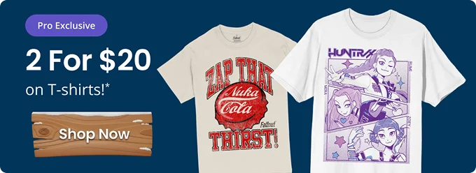 Pro Exclusive | 2 for $20 on T-shirts!* | Shop Now