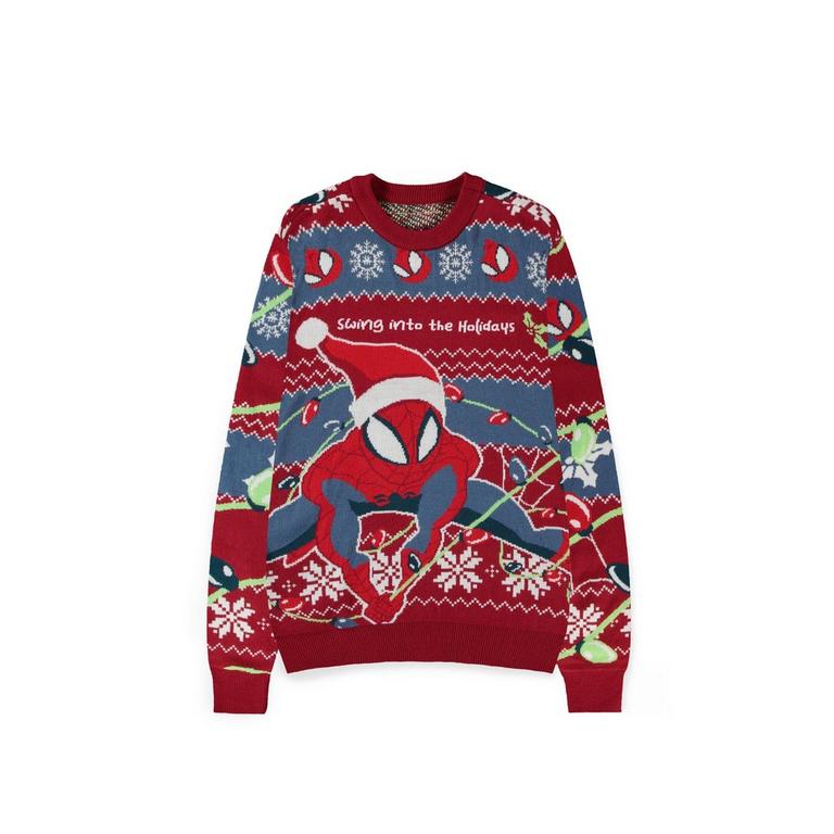 Spider-Man Holiday Sweater GameStop Exclusive - Size: Large - Geeknet