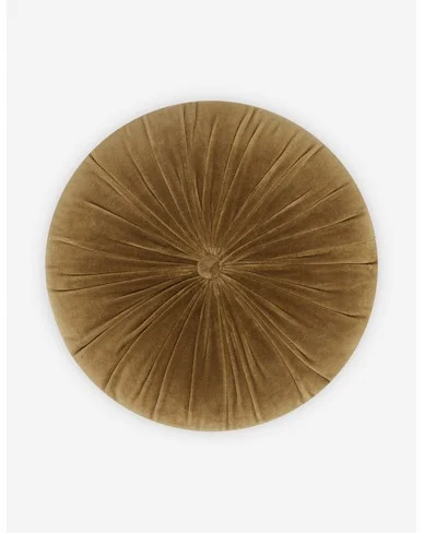 Monroe Velvet Round Pillow-Toast