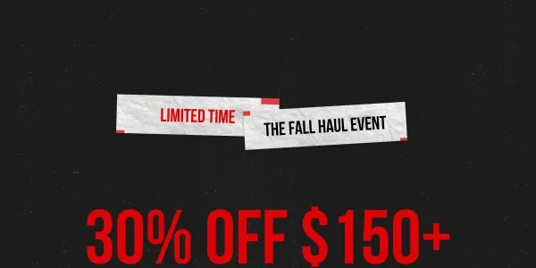 30% off $150+ Free Shipping