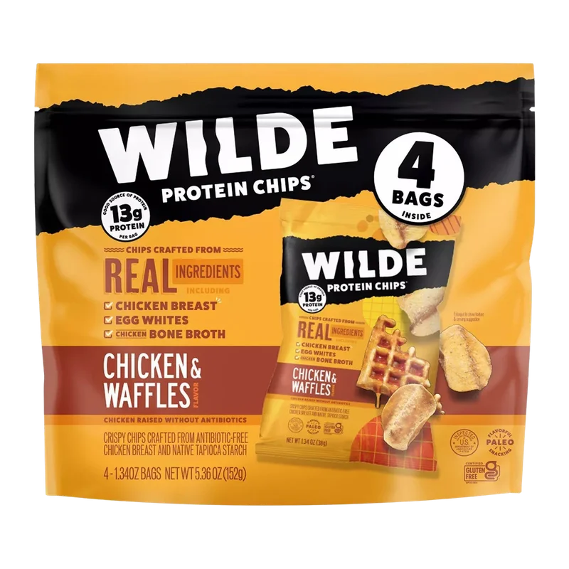 Image of Wilde Snacks Chicken & Waffles Protein Chips (4 CT)