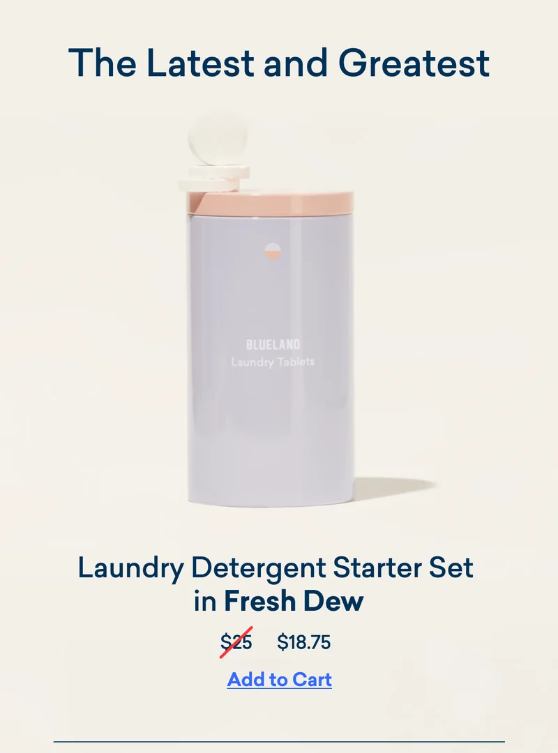 Shop our Laundry Detergent Starter set in Fresh Dew!