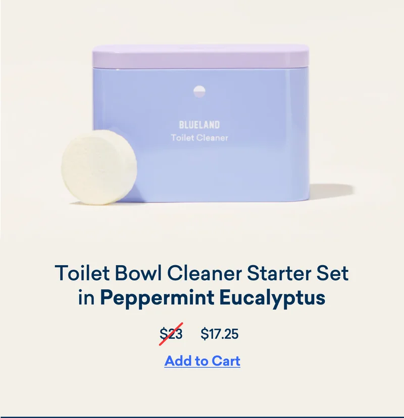 Shop our Toilet Bowl Cleaner Starter set in Lemon Zest!