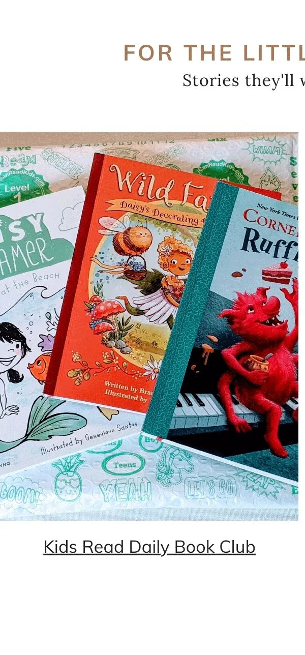 Kids Read Daily Book Club for young readers age 0-12 years old