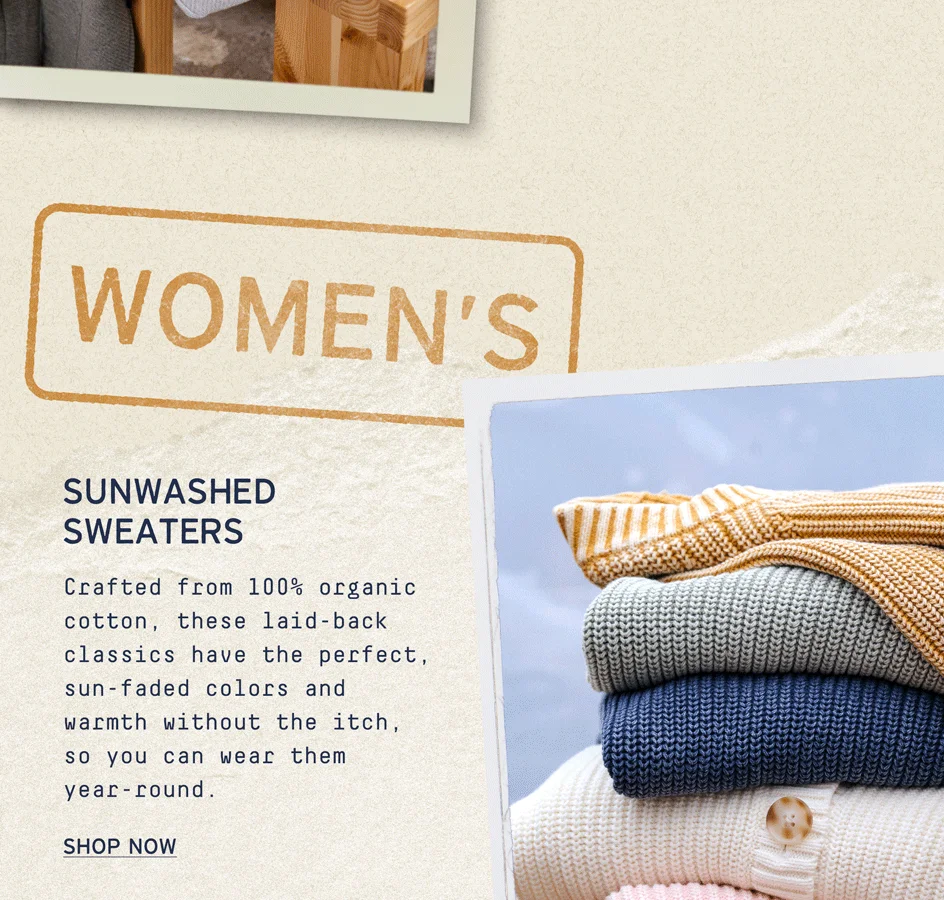 Women's Sunwashed Sweaters