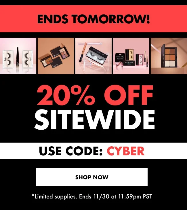 48 hours left! Get 20% OFF Sitewide
