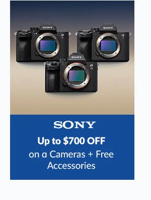 SONY | Up to $700 OFF on ɑ Cameras + Free Accessories