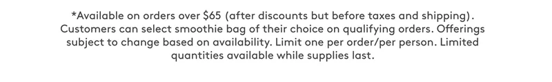Smoothie Promo Terms and Conditions
