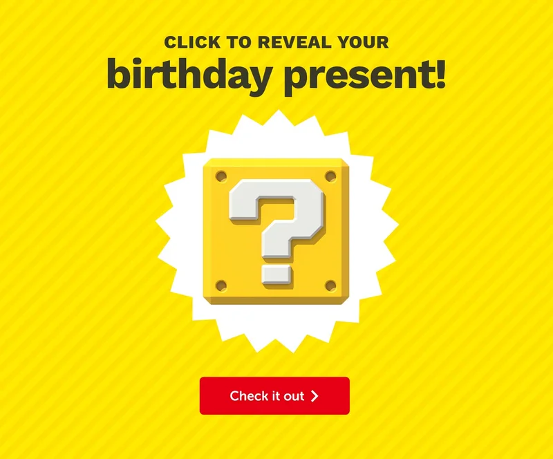 Use your finger or cursor to reveal your present! Log in now. Birthday Platinum Points available to receive within 30 days after your actual birthday.